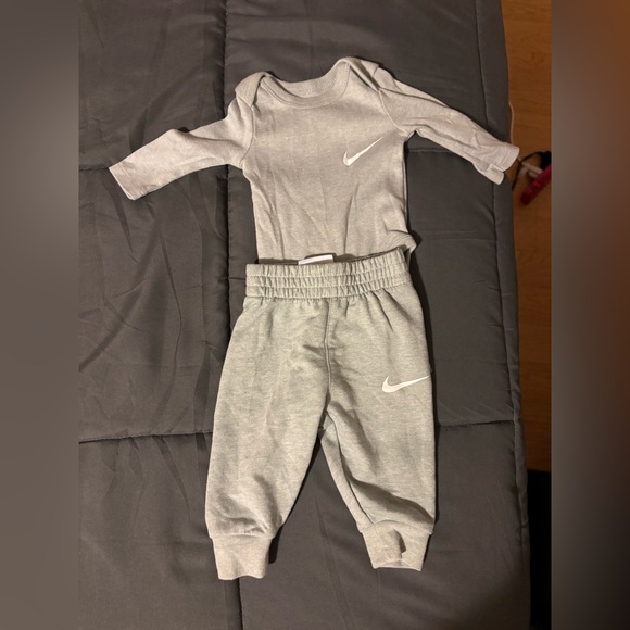 Nike Kids' Brown and Gray Jogger Set - Picture 3 of 3